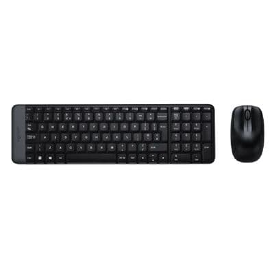 LOGITECH Combo MK220 Wireless Keyboard + Mouse (Black) 920-003239