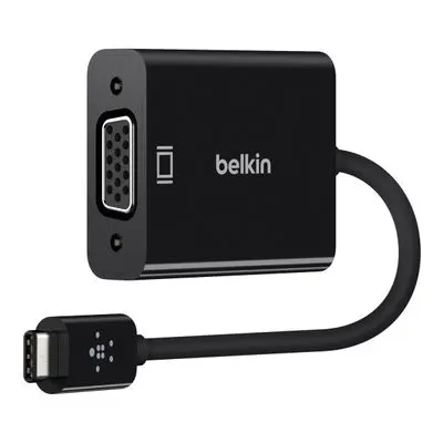BELKIN USB-C to VGA Adapter (15 Cm, Black) F2CU037BTBLK