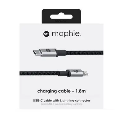 MOPHIE USB-C TO LIGHTNING CABLE 1.8M MOPHIE 409903200 BLACK