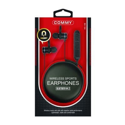 COMMY BH 104 SPORT In-ear Wireless Bluetooth Headphone (Black)