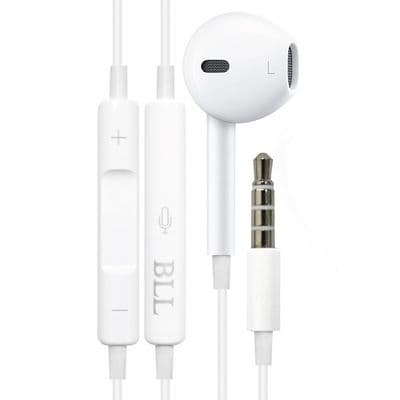 BLL Earbuds Wire Headphone (White) 6030
