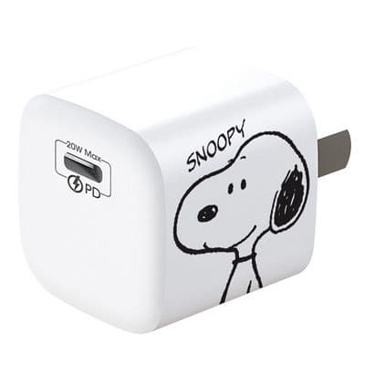 ANITECH x Peanuts PD Charger Type C to Lightning (White) SNP-D227-WH