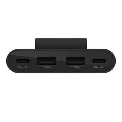 BELKIN Boost Charge ฮับ USB Power Extender (4 พอร์ต, 30 วัตต์, สีดำ) รุ่น BUZ001BT2MBKB7