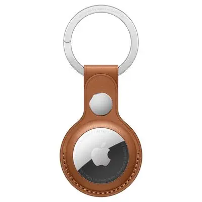 APPLE AirTag Leather Key Ring (Saddle Brown) MX4M2FE/A