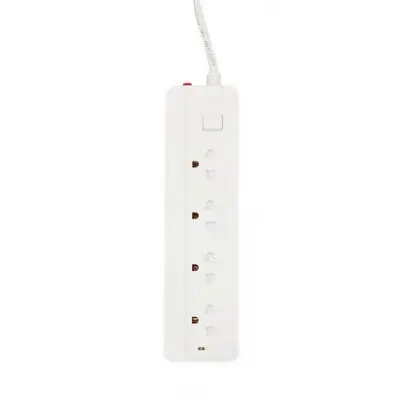 VOX Power Strip (4 Outlet, White) 4101