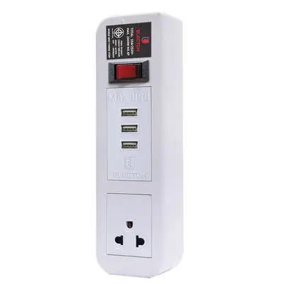 ELECTON Power Strip (1 Output, 1 Switch, 3 USB, 3 M) EP-A102U3ML