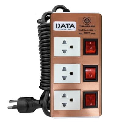 DATA Power Strip (3 Outlet, 3M) HMDW3656 M3G