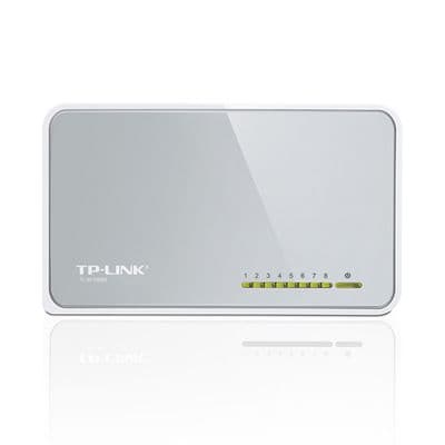 TP-LINK สวิตซ์แบบตั้งโต๊ (8 พอร์ต, 10/100Mbps) TL-SF1008D