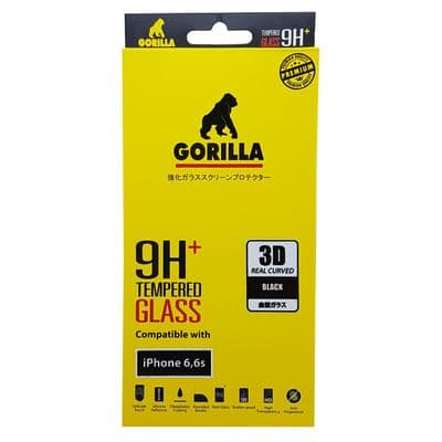 GORILLA Screen Protector for iPhone 6/6S GLASS IP6 3D REAL BK