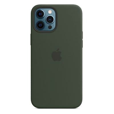 APPLE เคสซิลิโคนพร้อม MagSafe สำหรับ iPhone 12 Pro Max (สี Cyprus Green)