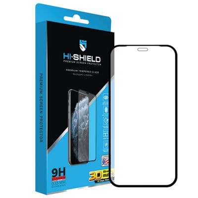 HI-SHIELD Film For iPhone 12/12 Pro (Black) 3D Triple Strong Max