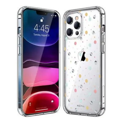 Silicone Case For iPhone 13 Pro Max (Pastel Polka Dot)