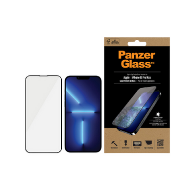 PANZERGLASS Screen Protector for iPhone 13 Pro Max (Black) PRO2746
