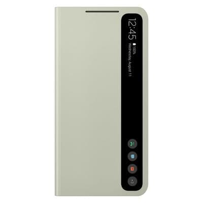 SAMSUNG Case Clear View For Galaxy S21 FE (Olive Green) EF-ZG990CMEGWW