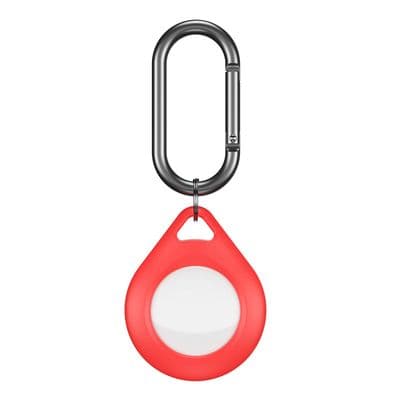KEYBUDZ AirTag Leather Key Ring (Red) AT S2 RED
