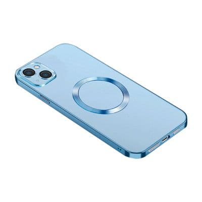 HEAL Glossy Series เคสใสพร้อม MagSafe สำหรับ iPhone 14 Plus (สีฟ้า)