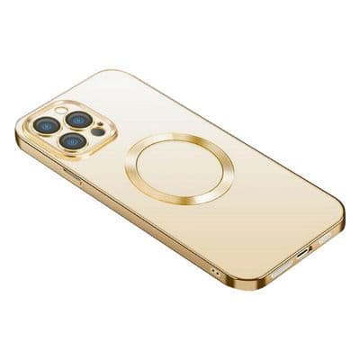 HEAL Glossy Series Clear Case with MagSafe for iPhone 14 Pro Max (Gold)