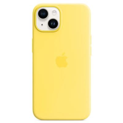 APPLE Silicone Case with MagSafe for iPhone 14 (Canary Yellow)