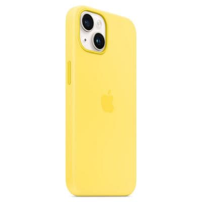 APPLE Silicone Case with MagSafe for iPhone 14 (Canary Yellow)