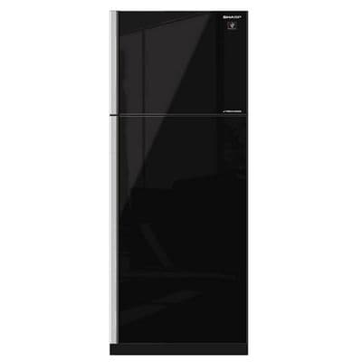 SHARP ตู้เย็น 2 ประตู (14.4 คิว,สีกระจกดำ) รุ่น SJ-X410GP-BK