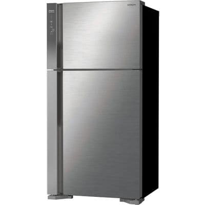 HITACHI Double Doors Refrigerator (19.4 Cubic, Brilliant Silver) R-V550PD BSL