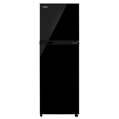 TOSHIBA Double Door Refrigerator (8.2 Cubic, Urban Black) GR-A28KU(UK)