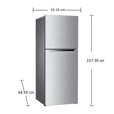 HAIER ตู้เย็น 2 ประตู (9.1 คิว , สีเงิน ) รุ่น HRF-THM25NS