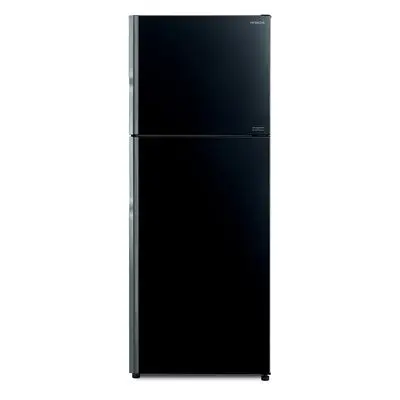 Double Doors Refrigerator (14.4 Cubic, Glass Black) R-VGX400PF-1 GBK