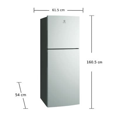 ELECTROLUX ตู้เย็น 2 ประตู (9 คิว, สี Arctic Silver) รุ่น ETB2802J-A