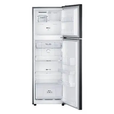 SAMSUNG ตู้เย็น 2 ประตู (9 คิว, สี Black DOI) รุ่น RT25FGRADB1/ST