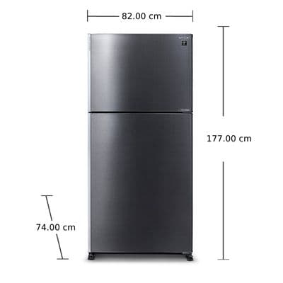 SHARP ตู้เย็น 2 ประตู (18.4 คิว , สีเงิน) รุ่น SJ-X510TP2-SL