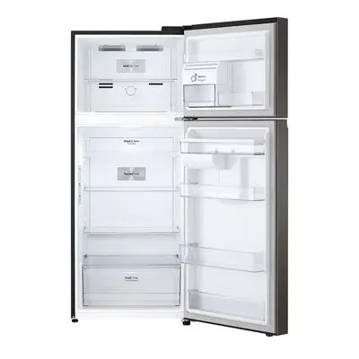 LG ตู้เย็น 2 ประตู (13.9 คิว, สี Black Steel) รุ่น GN-F392PXAK.ABLPLMT