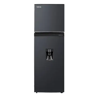 TOSHIBA Double Doors Refrigerator (8.8 Cubic, Black) GR-RT325WE-PMT(06)