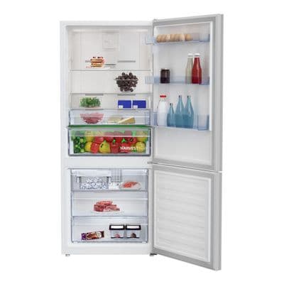 BEKO ตู้เย็น 2 ประตู (14 คิว, สีกระจกขาว) รุ่น RCNT415E20VZHFGW