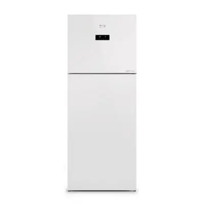 BEKO Double Door Refrigerator (14.6, Glass White) RDNT470E10VZJHFGW