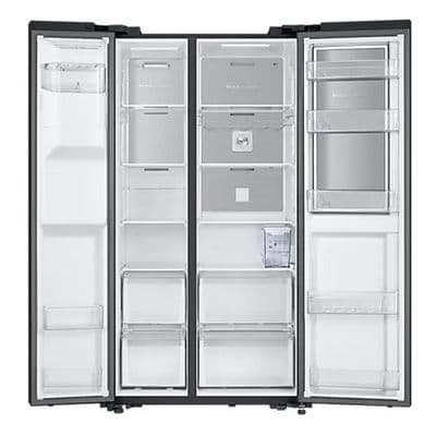 SAMSUNG Side By Side Refrigerator (22.1 Cubic, White Glass) RH64A53F115/ST