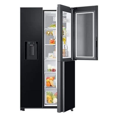 SAMSUNG ตู้เย็นไซด์ บาย ไซด์ (22.1 คิว, สีดำ) รุ่น RH64A53F12C/ST
