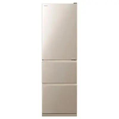 HITACHI Solfege ตู้เย็น 3 ประตู (11.1 คิว, สีแชมเปญ ) รุ่น R-S32KPTH CNXZ