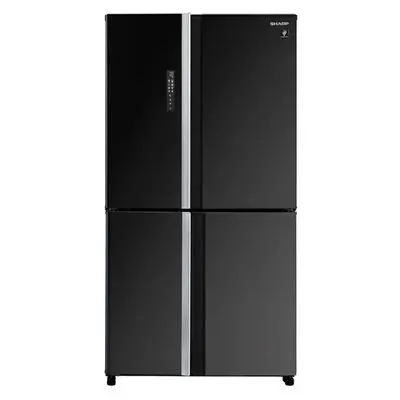 SHARP ตู้เย็น 4 ประตู (18.5 คิว, สีดำ) รุ่น SJ-FX52GP-BK