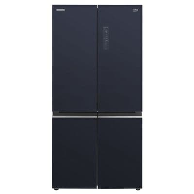 BEKO ตู้เย็น 4 ประตู 18.4 คิว Inverter (สีกระจกน้ำเงิน) รุ่น GNO52251HFSGBLTH