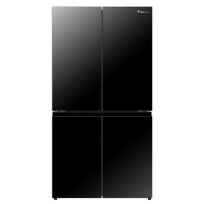 HISENSE 4 Doors Refrigerator 21.6 Cubic Inverter (Glass Black) RQ758N4TBU