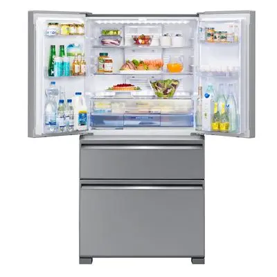 MITSUBISHI ELECTRIC 4 Doors Refrigerator Inverter (19.9 Cubic, Glass Stellar Silver) MR-LX60ES-GSL