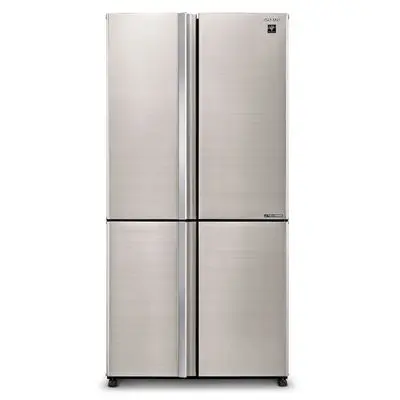ตู้เย็น 4 ประตู (21.4 คิว, สีเงิน) รุ่น SJ-FX60TPI-SL