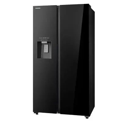TOSHIBA Side by Side Refrigerator 20 Cubic Inverter (Black Mirror) GR-RS755WIA-PGTH(22)
