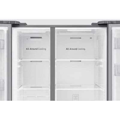 SAMSUNG ตู้เย็น Side by side  (23.1 คิว, สี Inox Gray) รุ่น RS62R5001M9/ST