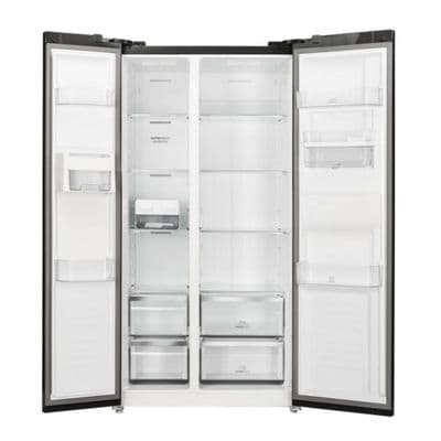 ELECTROLUX Side by Side Refrigerator UltimateTaste 700 (21.80 Cubic, Black Glass) ESE6645A-B