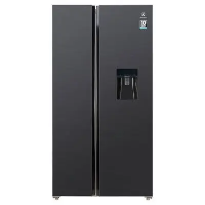 ตู้เย็นไซด์ บาย ไซด์ UltimateTaste 700 (20.1 คิว, สีดำด้าน) รุ่น ESE6141A-B