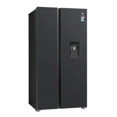 ELECTROLUX Side by Side Refrigerator UltimateTaste 700 (20.1 Cubic, Black Matte) ESE6141A-B
