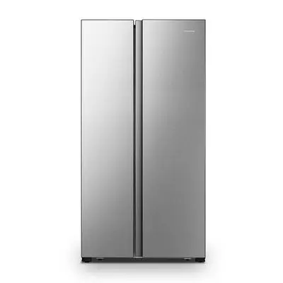HISENSEตู้เย็นไซด์ บาย ไซด์ ( 19 คิว , สีเงิน) รุ่น RS670N4AD1