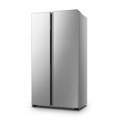 HISENSE Side by Side Refrigerator ( 19 Cubic , Silver) RS670N4AD1
